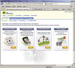 Screenshot myheritage-Website