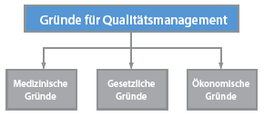 Grafik Gründe für Qualitätsmanagement