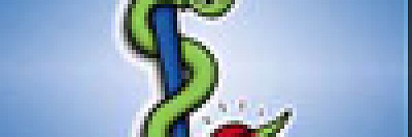 Comiczeichung Äskulapstab
