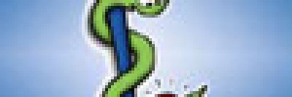 Comiczeichnung Äskulapstab